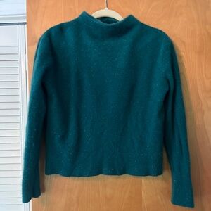 Lands' End Teal Turtleneck Sweater